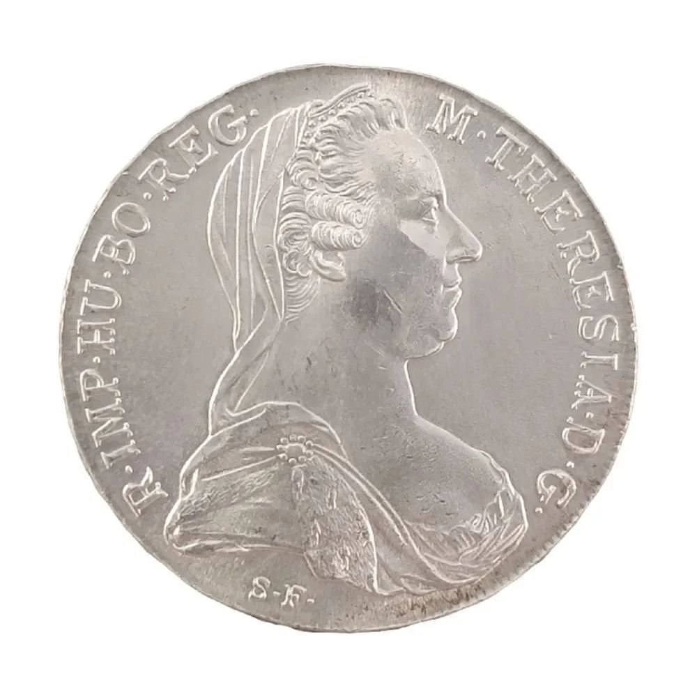 Antique Maria Theresa Thaler Silver 1780 Restrike Coin